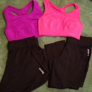 Lot of Reebok exercise clothes